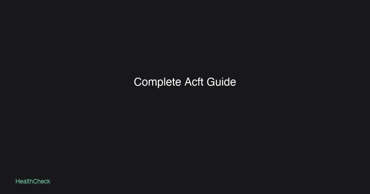 The Complete Guide to the Army Combat Fitness Test (ACFT)