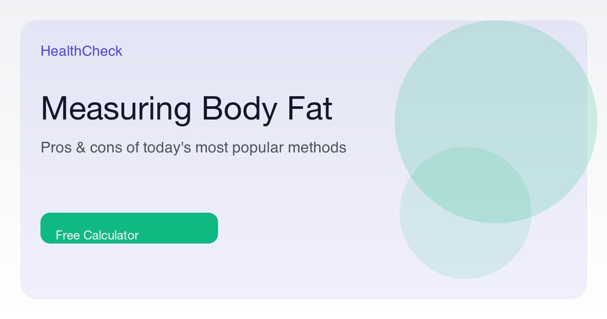 The Pros and Cons of Different Body Fat Measurement Methods