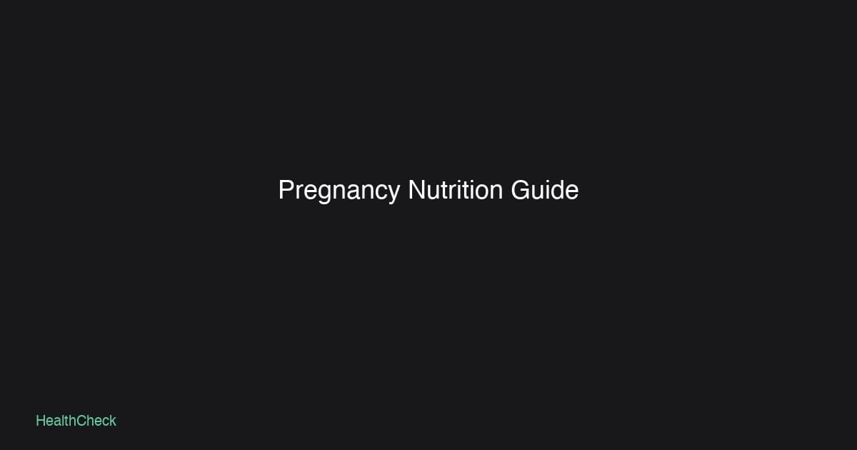 Pregnancy Nutrition: A Trimester-by-Trimester Guide